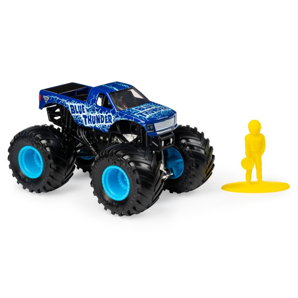 Monster Jam, Official Blue Thunder Monster Truck, Die-Cast Vehicle, 1:64  Scale - Monster Jam