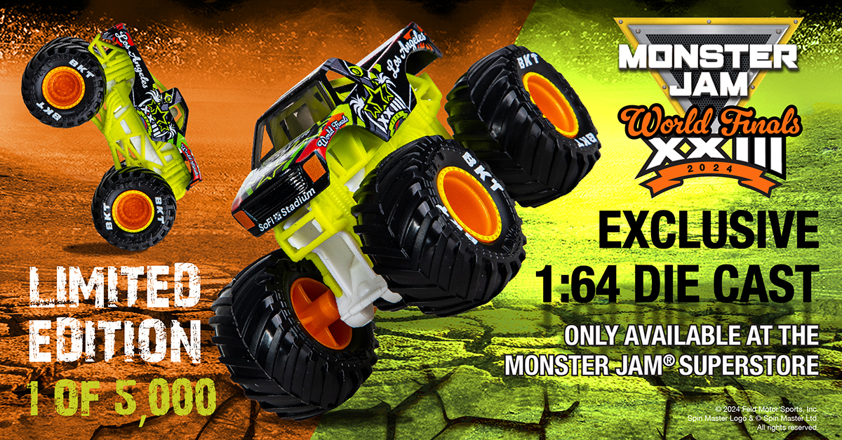 Monster Jam World Finals XXIII (2024) Exclusive 1:64 Die Cast - only available at the Monster Jam Superstore - Limited Edition - 1 of 5,000
